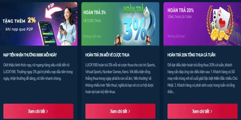 Các chương trình khuyến mãi chi tiết tại 9vnd